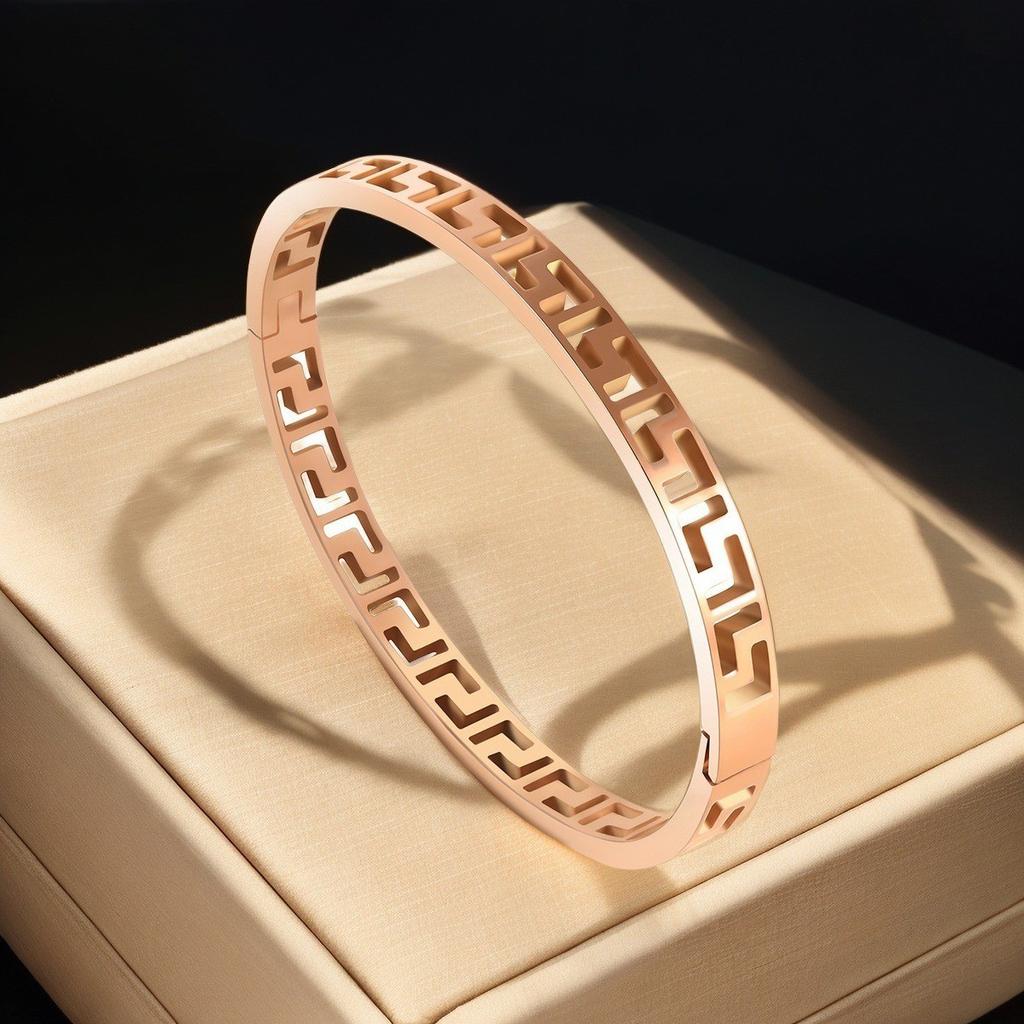 Bracelet Girls Niche Titanium Steel Jewelry Premium Sense Ins Wind Nail Opening Jewelry