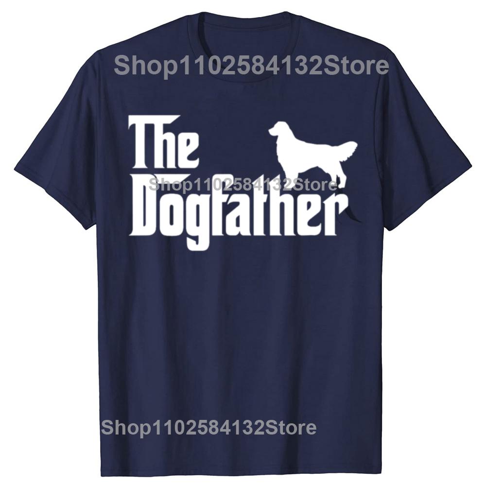 Golden Retriever The DogFather Fathers Day TShirt Men Women Dog Owner Gift TShirt Loose Casual Tops Tees Oneck Oversized