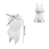 Easter Silicone Rabbit Mold Bunny Statue Mold for Crafts Plaster Casting Soft Silicone Mold Easy Release for Beginners Crafting