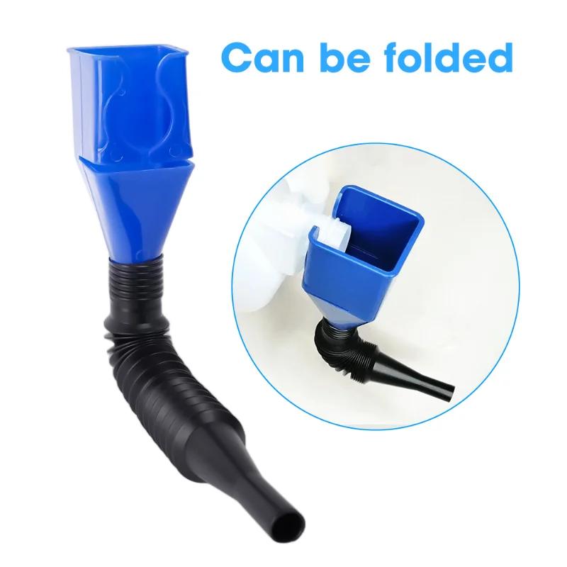 Car Foldable Refueling Funnel Gasoline Refueling Splash-proof Plastic Funnel Car and Motorcycle Refueling Tool Auto Accessories