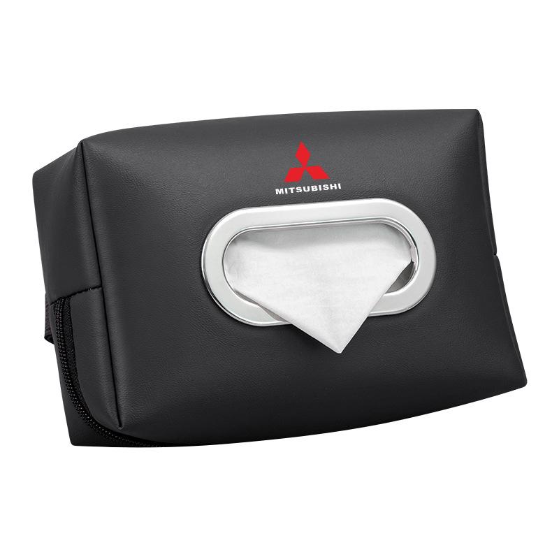 Mitsubishi Car Armrest/Seat Back Tissue Box: Compatible with Lancer EX, ASX, Outlander, Lancer, Pajero.