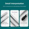 Stainless Steel Tweezers Stainless Steel Plastic-Coated Tweezers For Eyelash Extension Assistance Coin Clips Stamp Clips Tool