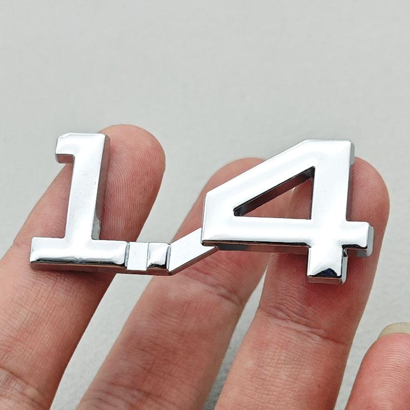 3D Metal Car Sticker Logo 1.5 1.8 2.0 2.2 2.4 2.5 2.8 3.0 T Rear Trunk Badge for Toyota Hyundai Nissan Mazda Honda Accessories DD5