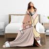 Bubu Dudu Good Night Flannel Blankets Winter  Warm Soft Throw Blanket for Girls Boys Home Decor Fashion Bedspread Sofa Bed Cover