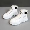Winter Women's Boots Warm Plush High Top Cotton Shoes Platform Height Increase Korean 45 Size Lace Up Comfort Outdoor Snow Boots