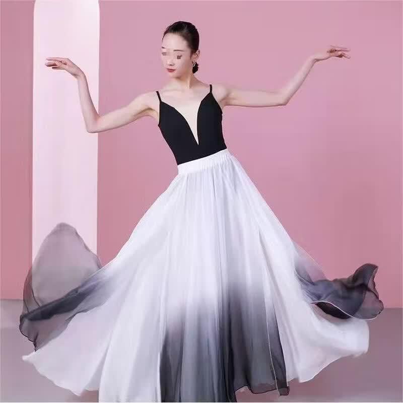 Jing Cai Wu Flowy Chinese Classical Dance Long Skirt 95