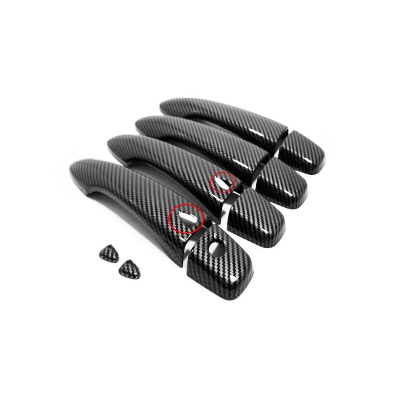 For Nissan Note E13    ABS carbonfiber Exterior Side Door Handle door Bowl sticker Cover Trim External accessories