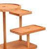 Display Riser Desktop Cabinet Organizer Wood Display Stand Shelf for Dolls