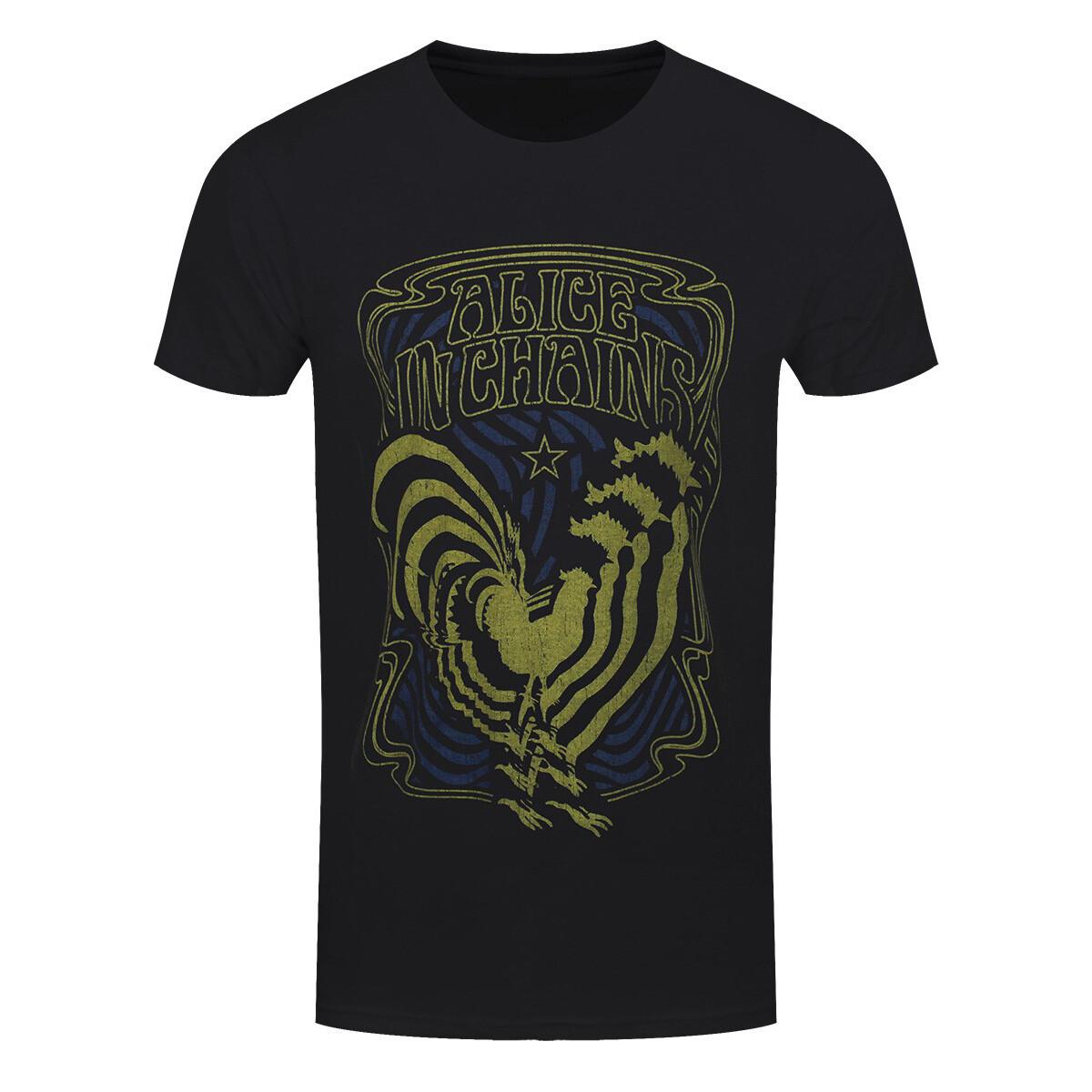 Alice In Chains T-Shirt Psychedelic Rooster New Band Official S