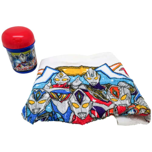 Ultra Heroes Hand Towel Set OC 1 (Case Size) Diameter 6.3 X Height 9.1cm, (Hand Towel) 32 X 29cm