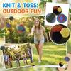 Knitted Bean Bag Soft Toss Ball Durable Outdoor Indoor Interactive Toy for Group Activities and Recreational Play Suitable for Various Ages