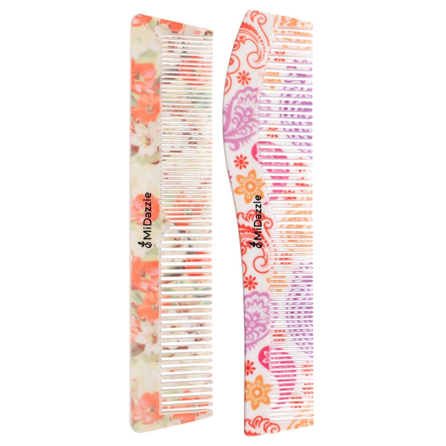 

Midazzle Floral & Ultima Dual Teeth Hair Comb Pack 2 шт