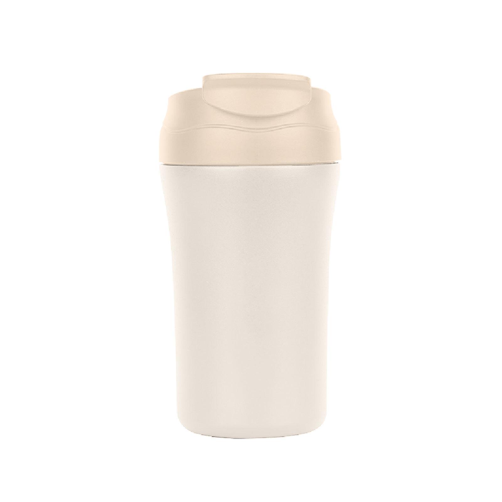 New high-value thermos cup 400ml bouncing double drink coffee cup 304 stainless steel accompanying straw water cup 400ml