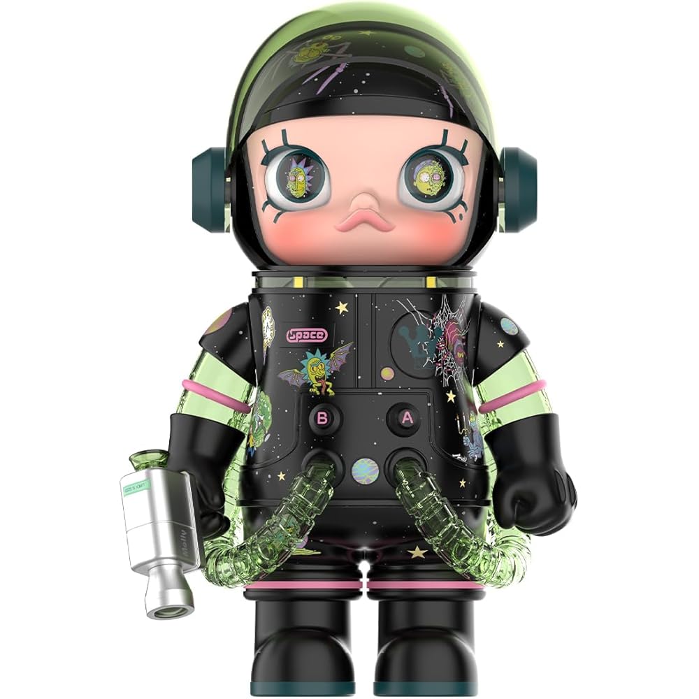 Pop Mart Mega Collection 400% Space Molly Rick and Morty Figure Toy Collectible Model
