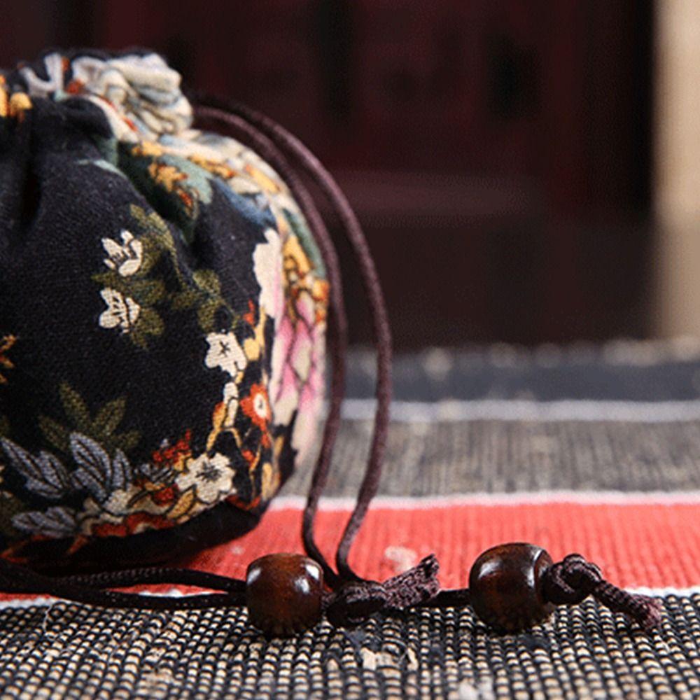 Drawstring Bundle Pocket Cotton Linen Teaware Storage Bag Teapot Bundle Pocket Tea Tools Teacup Bag