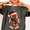 Weihnachtsmütze Lebkuchenhemd Comfort Colors® Kunstgarn Lebkuchenbäckerin Mama T-Shirt Weihnachtsfeier Winter Weihnachten Feiertagsgeschenk Backen Weihnachten