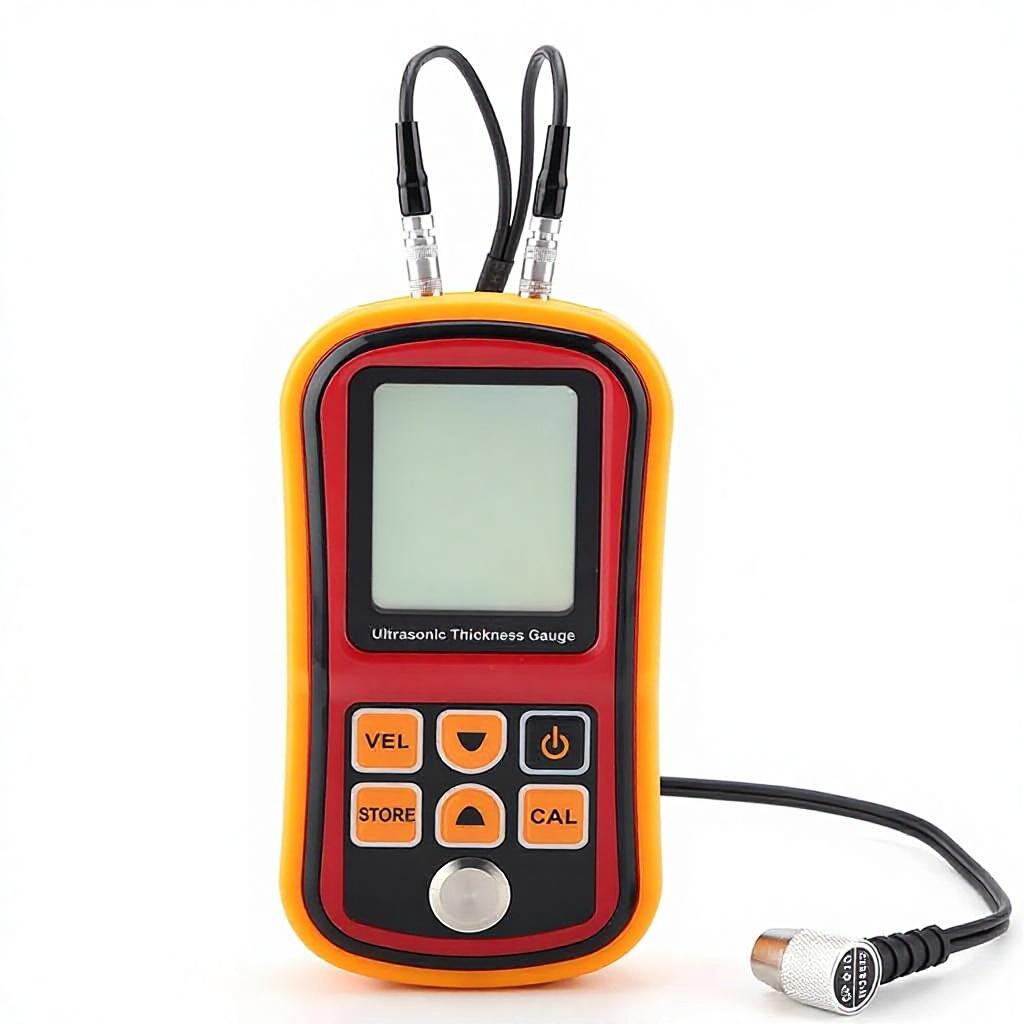 TTLTES GM100 Digital Ultrasonic Thickness Large LCD Display Sound Speed Meter Auto Calibration 5MHz 1.2-300mm