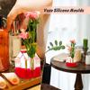 Silicone House Vase Mold DIY Concrete Flower Pot Mold Cement Plaster Pen Holder Mold Plant Pot Decor Craft