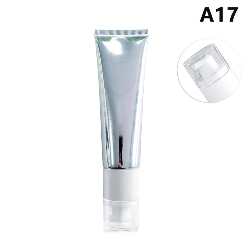 1Pcs Gold Silver Empty Refillable Plastic Soft Tubes Squeezable Bottle Cosmetic Container For Facial Cleaner Lotion Hand Cream