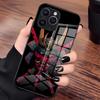 Samurai Mask Phone Case For IPhone 17 Pro Max 15 Pro 16 14 Plus 12 13 Mini 11 Pro Shockproof Glass Cover