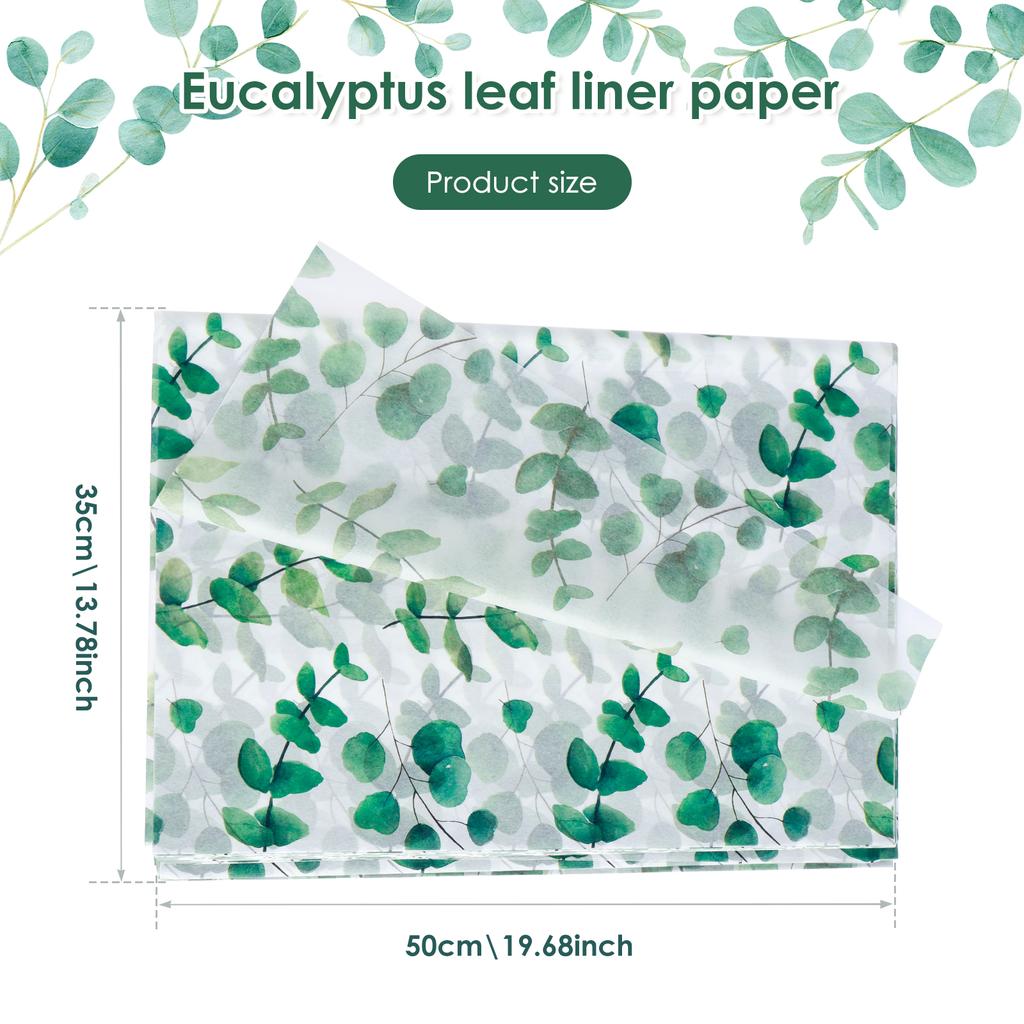 100Pcs Tissue Paper 35x50cm Craft Paper Floral Wrapping Scrapbooking Paper Party Gift Packaging Decorative Birthday Craft Papers