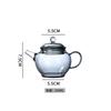 200 ml Högborosilikat Mini Glas Tekanna Med Sil Kungfu Tekokare Hushåll Värmetålig Bryggning Blomma Tekanna Tekärl