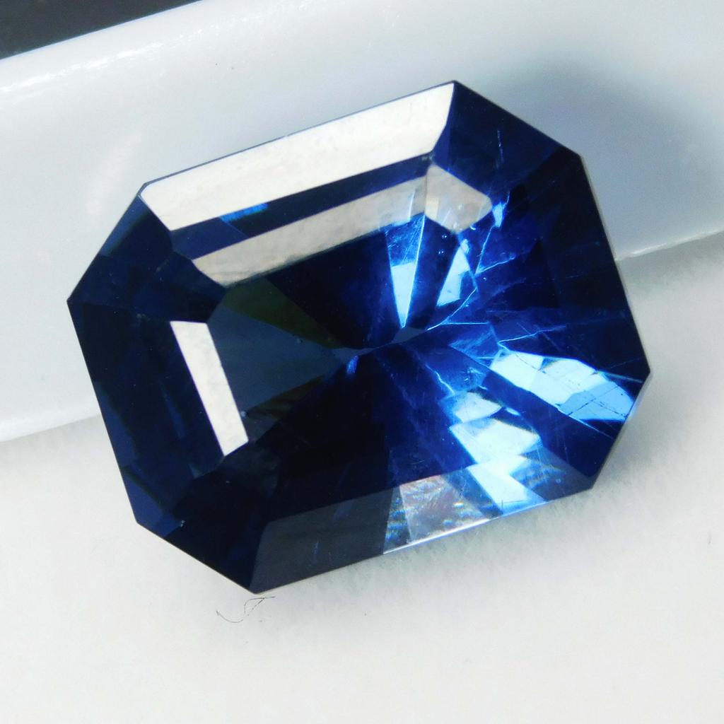 Blue Flawless Sapphire Emerald Cut Natural 10.40 Ct Loose Gemstone CERTIFIED