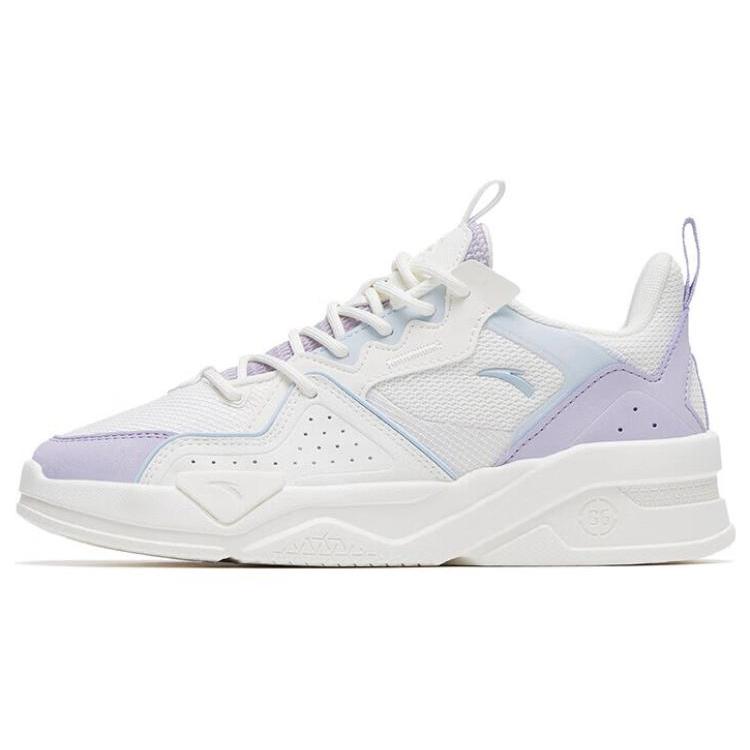

new Anta Anti Slip Wear Resistant Low Top Sports Casual Shoes Women s White Blue 37.5