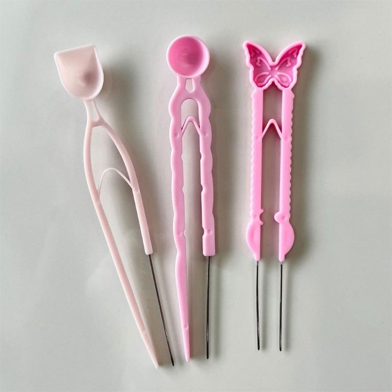 Bead Positioning Needle Tool Ergonomic Grip Bead Placement Tool For Handmade Art Craft Jewelry Making Miniature Artwork