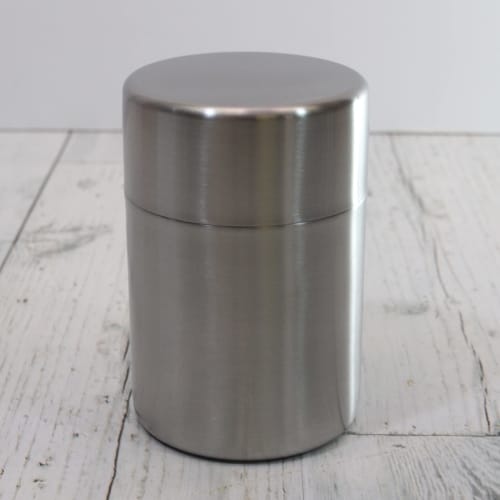 Castle Enterprise Asahi Yuyukibo Stainless Steel Tea Caddy with Gift Packaging
