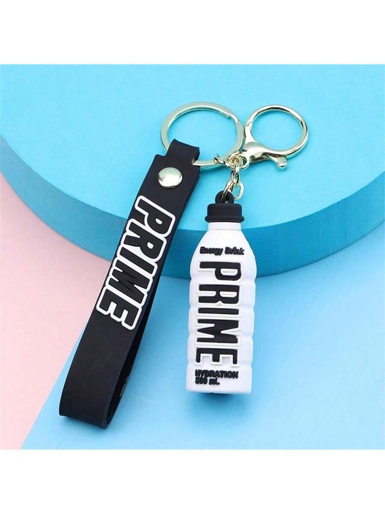 1 PVC Soft Plastic Creative Beverage Bottle, Doll Keychain, Car Keychain, Bag Pendant, Office Decoration, Couple Bridesmaid Gift