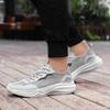 Men's New Sports Hollowed Out Breathable Thick Soled Brand Sports Lace Up Outdoor Anti Slip Mesh Platform Running Shoes
