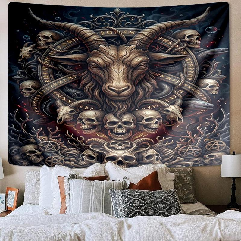 Dark Ritual Symbols Tapestry Room Decoration Wall Hanging for Living Room Bedroom, Dormitory, Birthday and Christmas Gifts