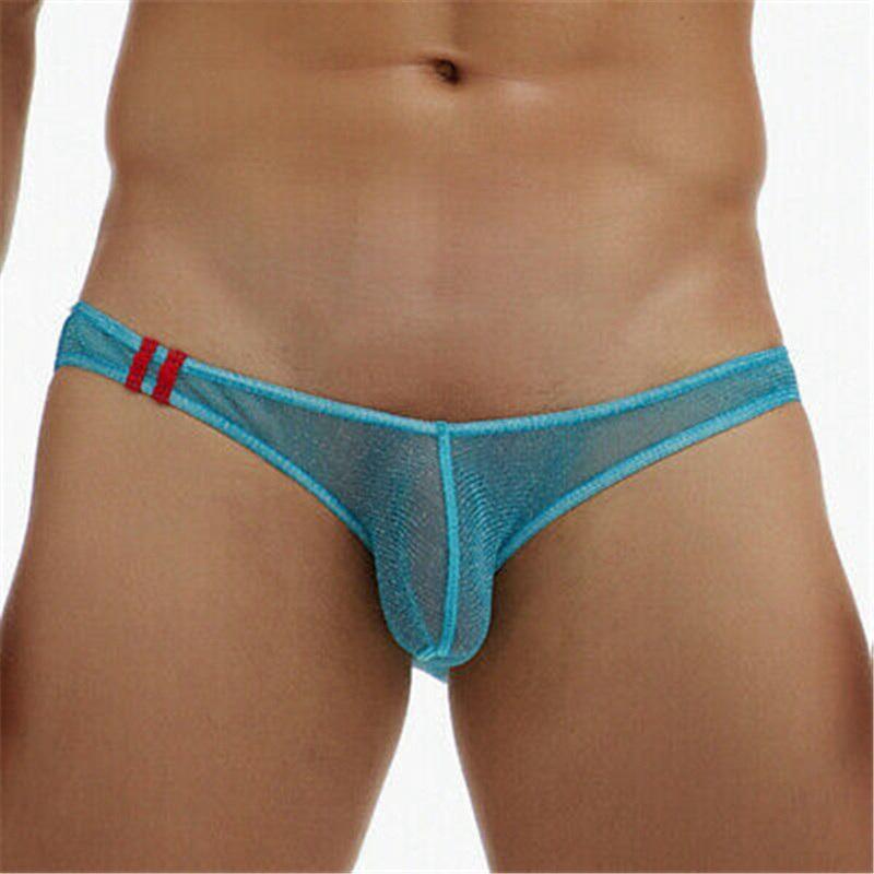 Durchsichtiger Jockstrap Bulge Pouch G-String Low Rise Unterwäsche Atmungsaktive, beliebte Tanga-Slips für Herren