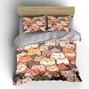 Cute Cartoon Cats Bedding Set Bedding Duvet Cover Set Duvet Cover Pillowcases (1 * Duvet Cover 2 * Pillowcases, Without Duvet Insert)
