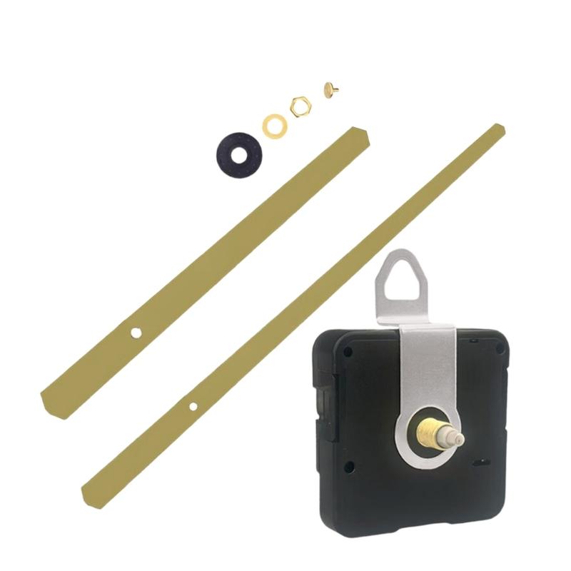 Leise Uhrwerk-Kits Batteriebetriebenes Quarz-Uhrwerk mit Metall-Uhrzeigern für Wanduhr-Reparaturteile
