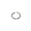 Geometric Cut Open Ring: 3D Silver Patchwork Jewelry
