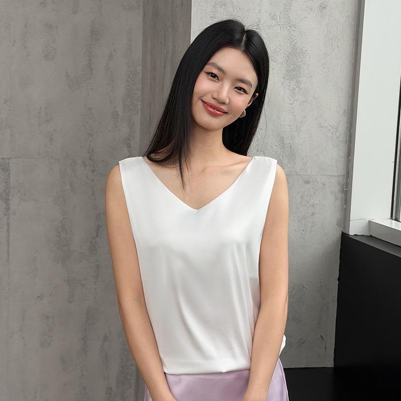 31008 Spring/Summer Dual-Wear High-Elasticity Soft Gauze Vest Small