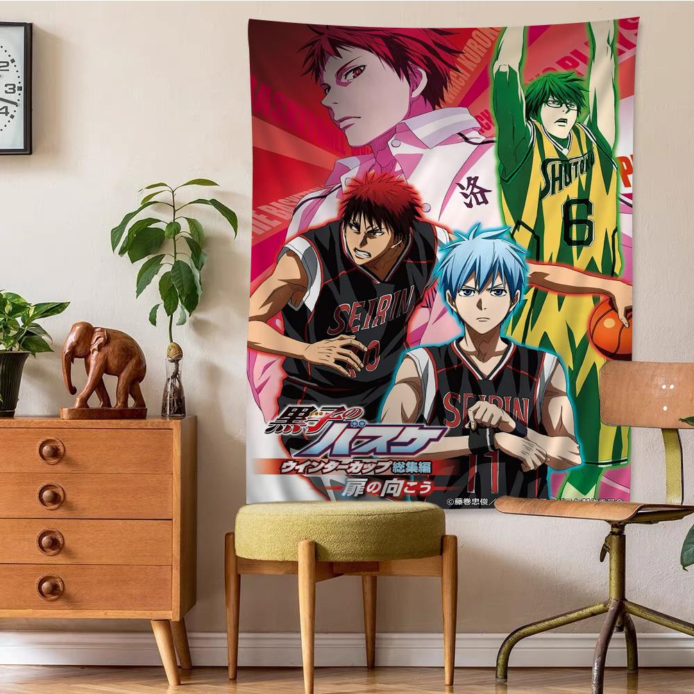 Arazzo da Parete Grande Stampato Anime Giapponese Kuroko No Basket Decorazione Murale Buddha Indiano Decorazione Artistica Stregoneria Bohemien Hippie