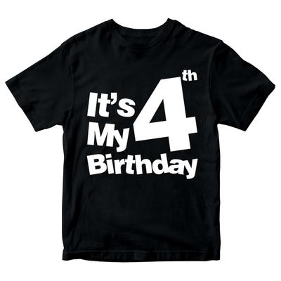 C'est Mon 4ème Anniversaire Garçons Filles T-shirt Anniversaire Années Cadeau Present