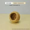 Straw Bird Nest for Budgerigars, Cockatiels, Quails, Pigeons, and Peonies - Hanging Breeding and Egg-Laying Supply