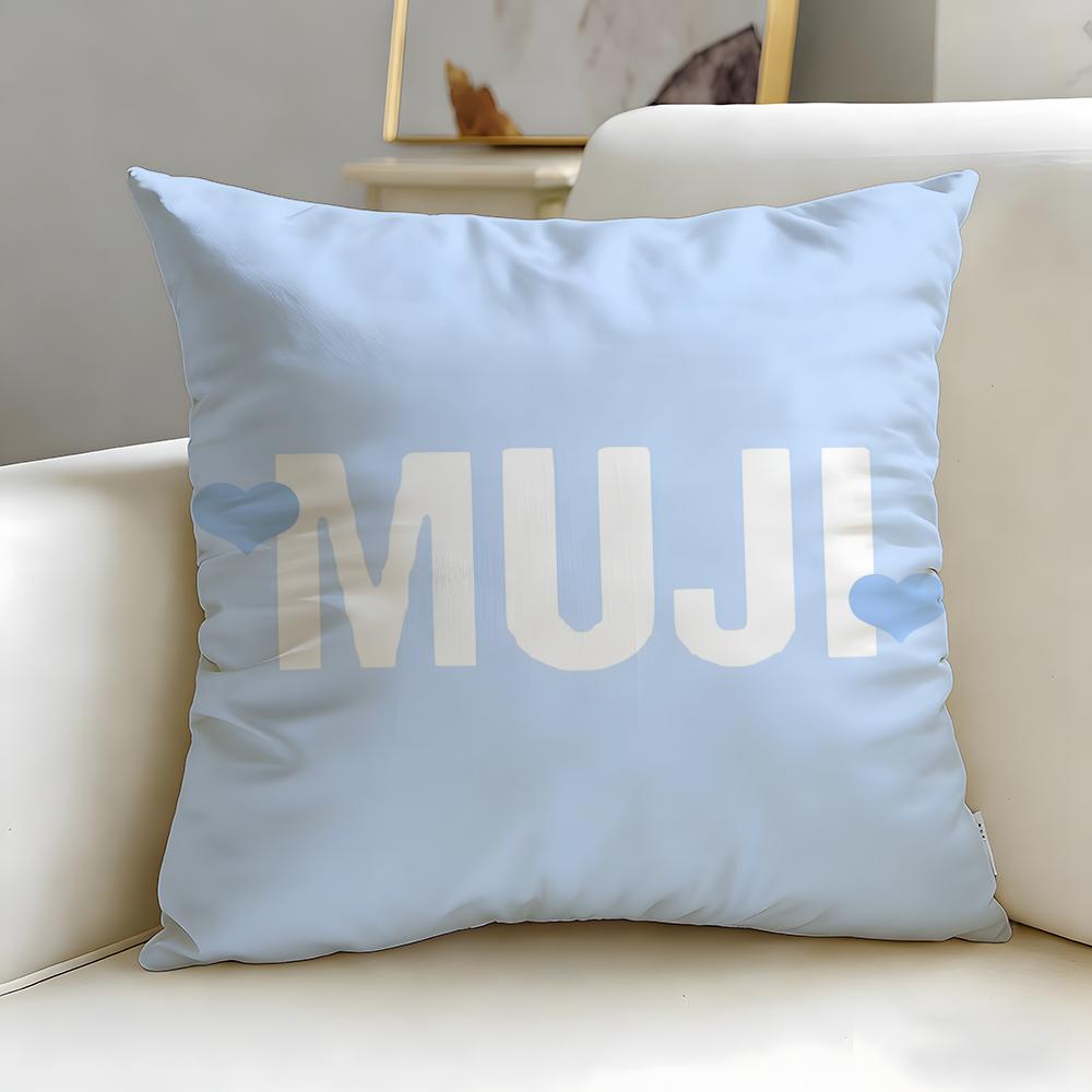 Классический бренд lifestyle MUJI Наволочка Мягкая Легко стирается Универсальная для Дивана Кровати Путешествий и Офиса 30X30cm