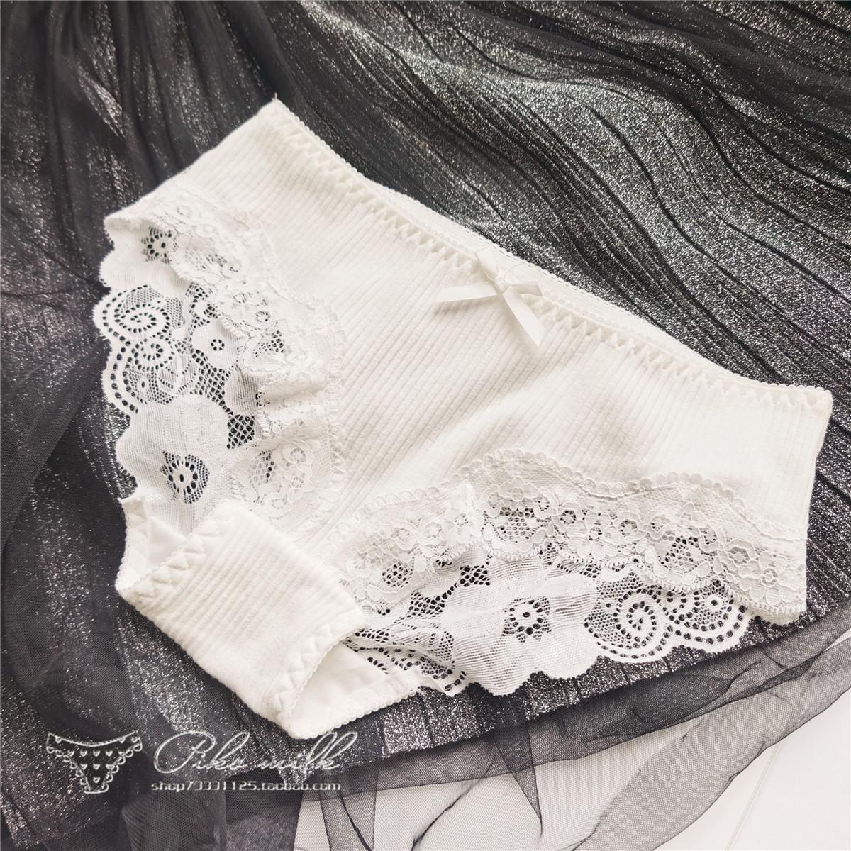 

Симпатичные кружевные сексуальные трусы, женское нижнее белье с бантом, женские трусики One Size белый