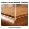 Acrylic Display Box with Wooden Base | Transparent SmoothSided Cover, DustResistant Desktop Design,