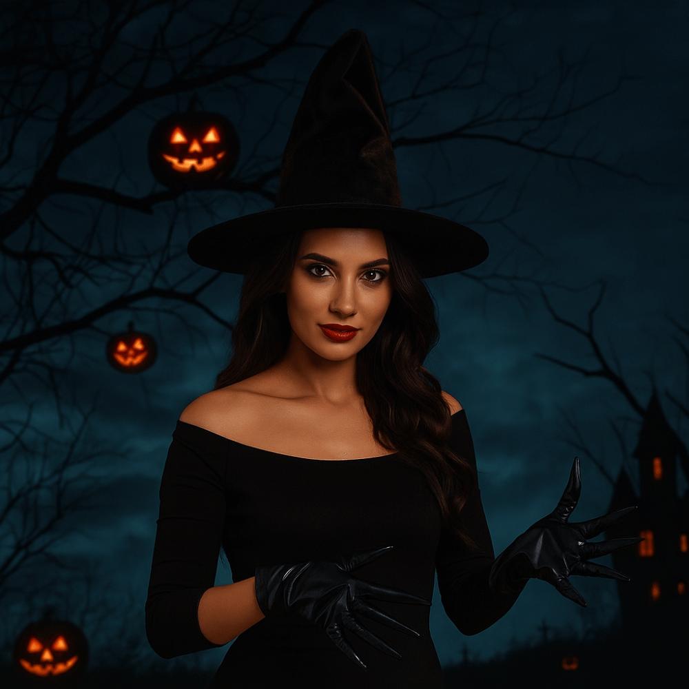 Short Halloween Gloves PU Leather Cosplay Costume Gloves Scary Ghost Claw Mittens  Handwear