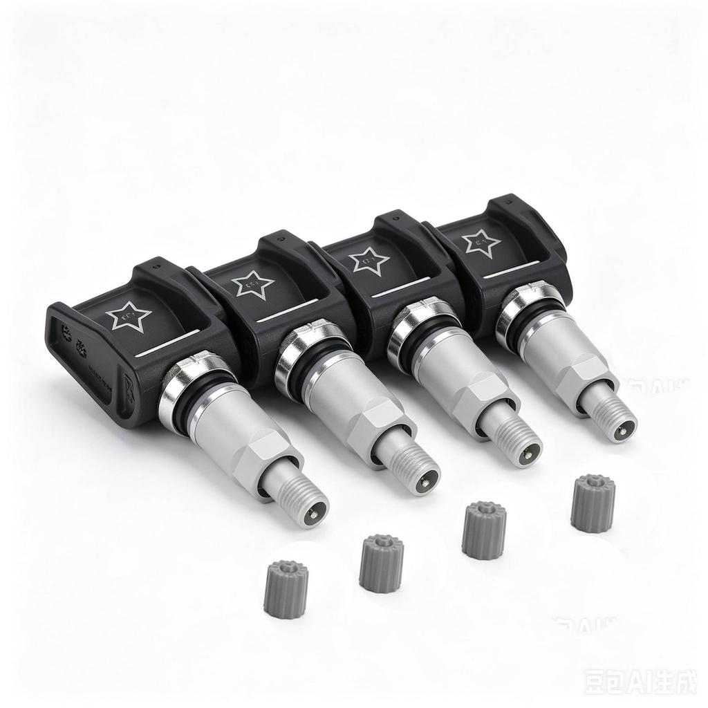 4 Pieces Tire Pressure 433 OEStyle Rubber Replacement Air Release Inflation Parts
