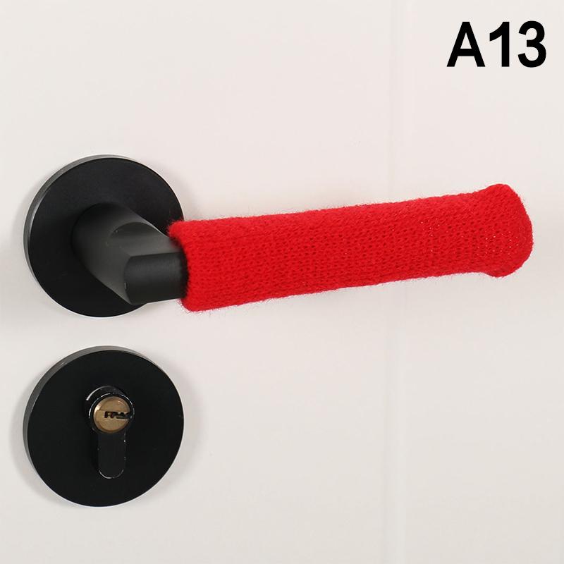 1Pc Room Door Handle Cover Warmer Door Handle Protector Anti-slip Wear-resistant Silent Thickened Chair Leg Socks Door Decor