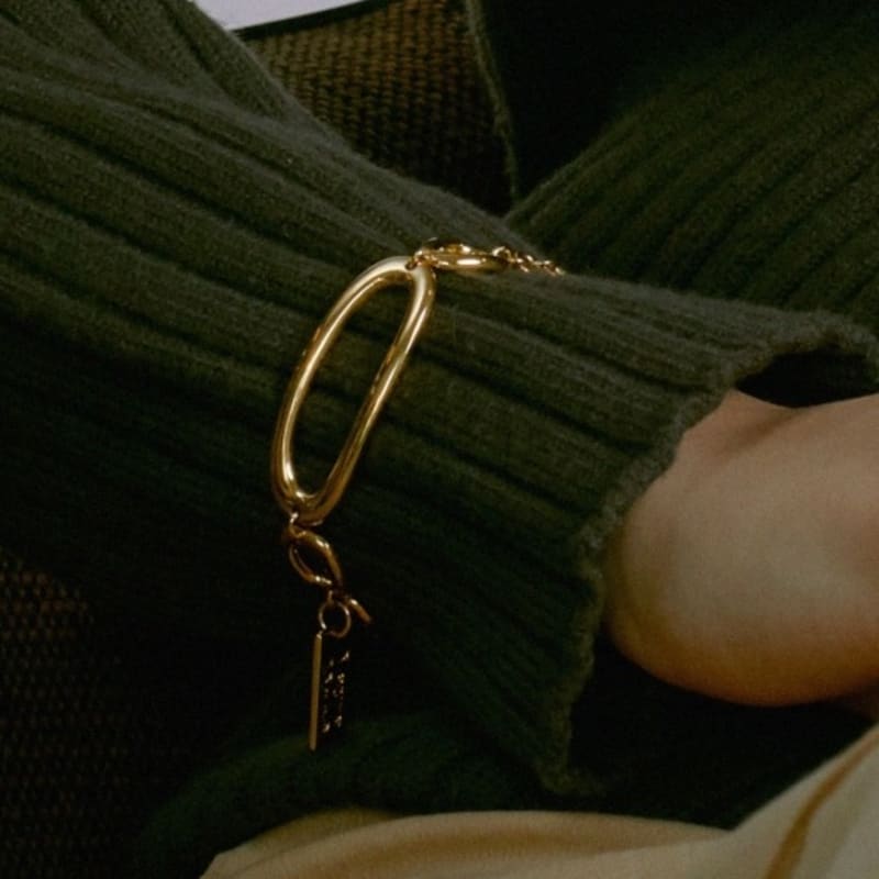 

LAYERMOOD circle ring bracelet-gold free