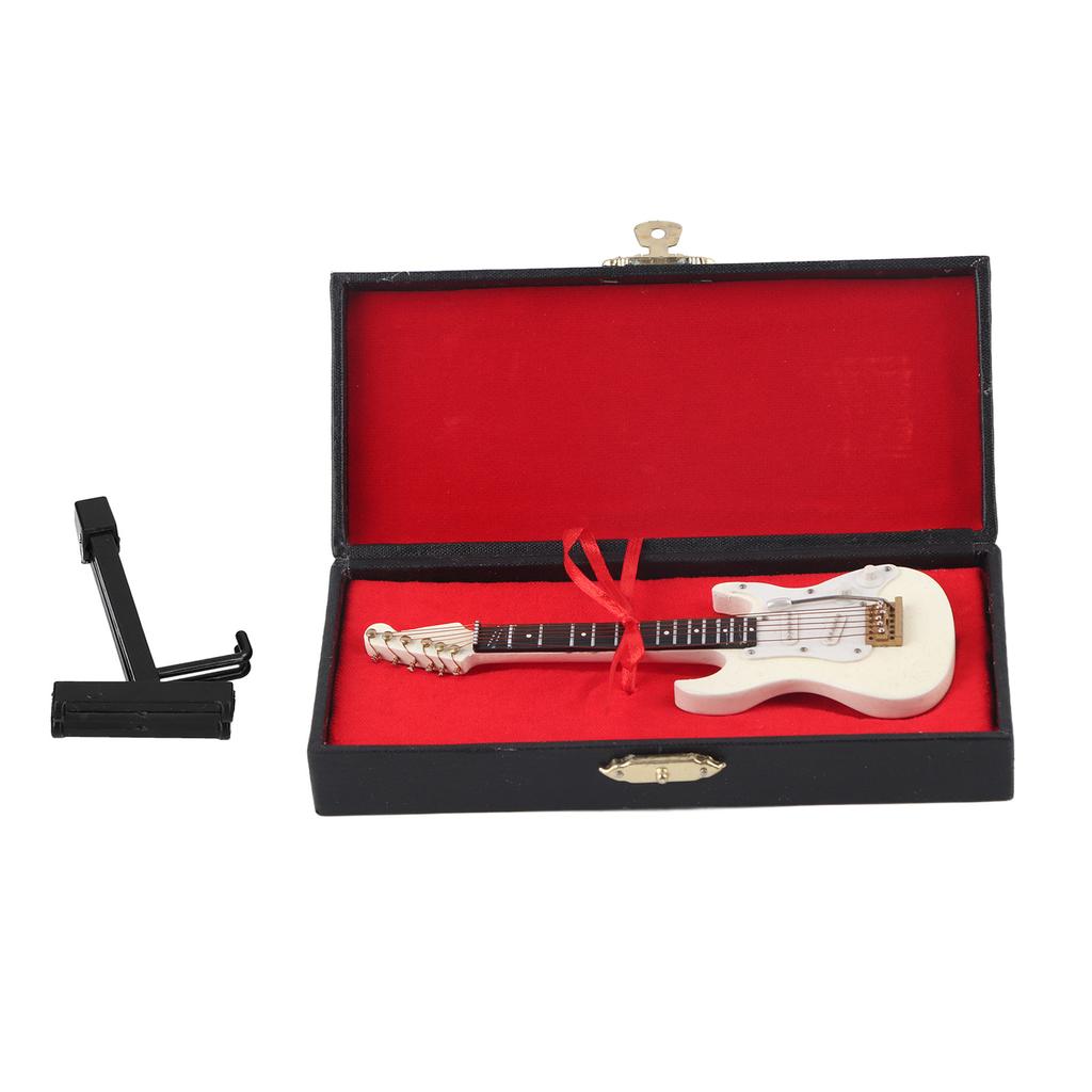 Guitar Model Mini Exquisite Musical Instrument Decorative Handicraft Ornament for Home Office