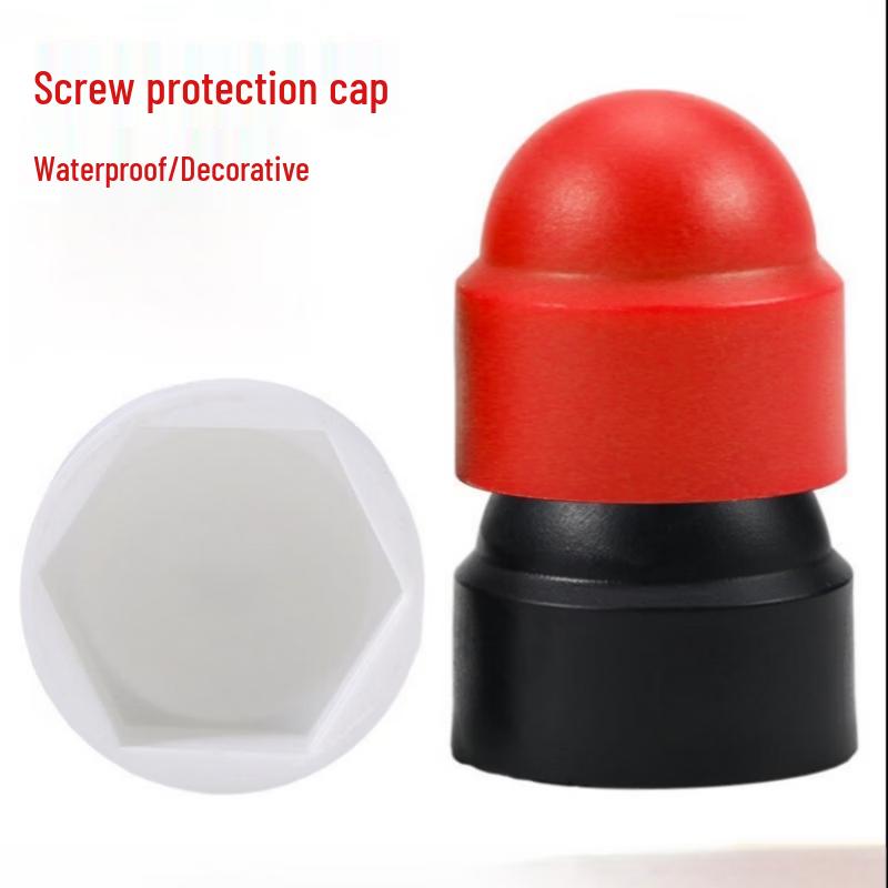 Hexagon Nut Bolt Plastic Protection Caps (100 Pcs)